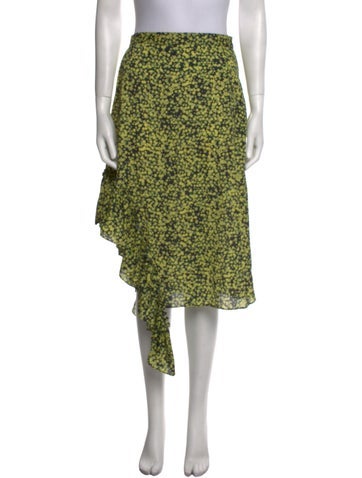 Rokh Skirts Floral Print Midi Length Skirt Us4, I40 | S