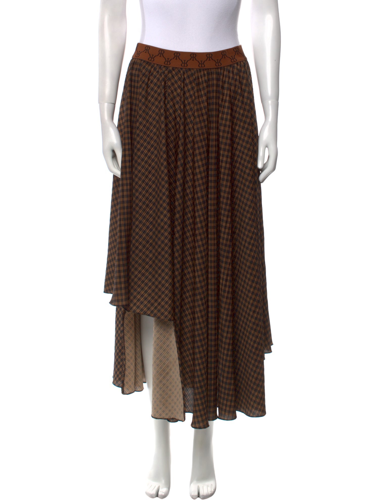 Rokh Printed Midi Length Skirt