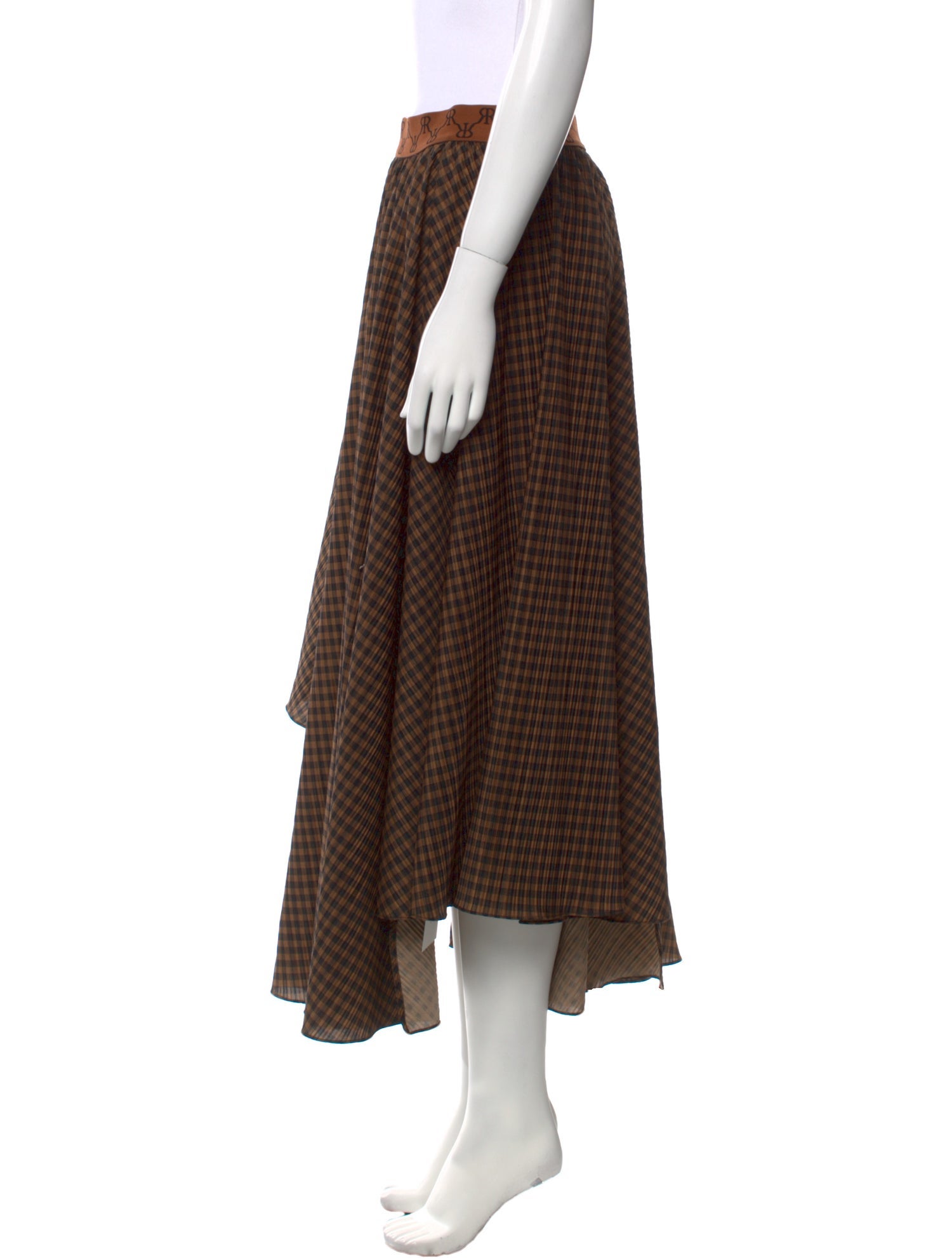 Rokh Printed Midi Length Skirt