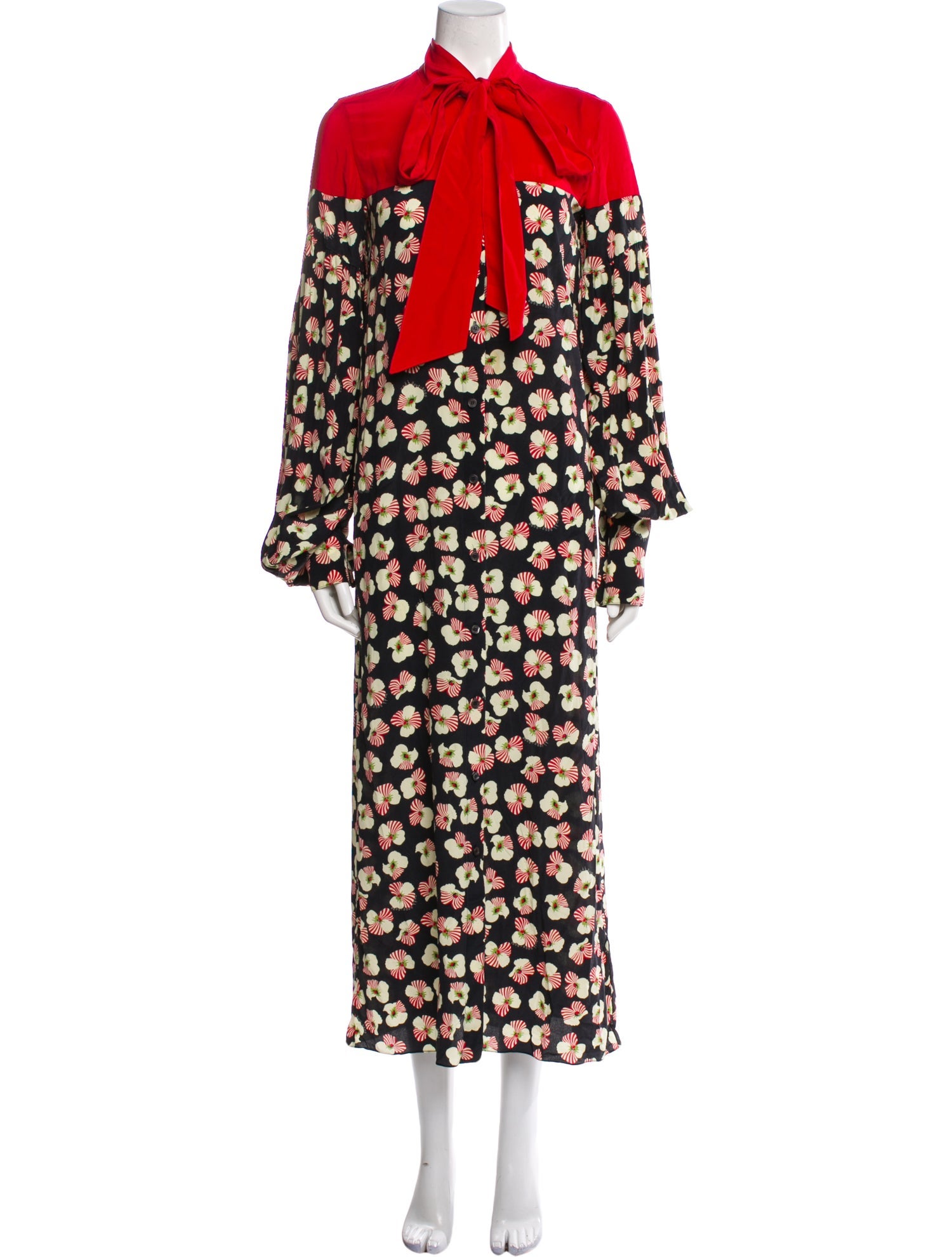 Rokh Silk Midi Length Dress