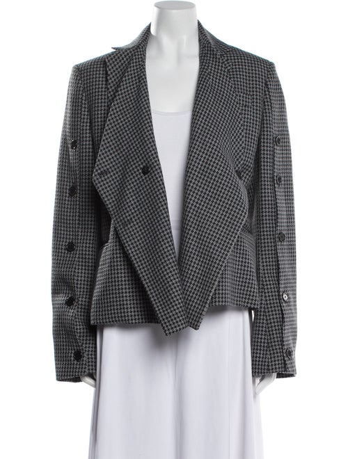 Rokh Plaid Print Blazer