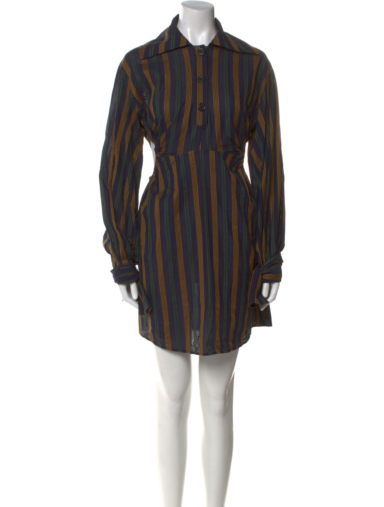 Rokh Striped Mini Dress