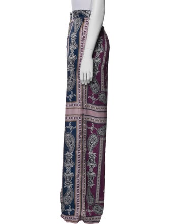 Rokh Paisley Print Wide Leg Pants