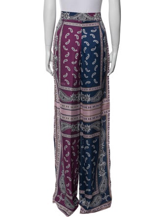 Rokh Paisley Print Wide Leg Pants