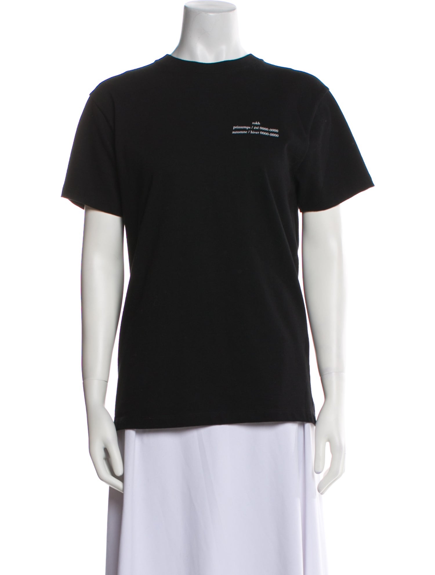 Rokh Graphic Print Crew Neck T-Shirt