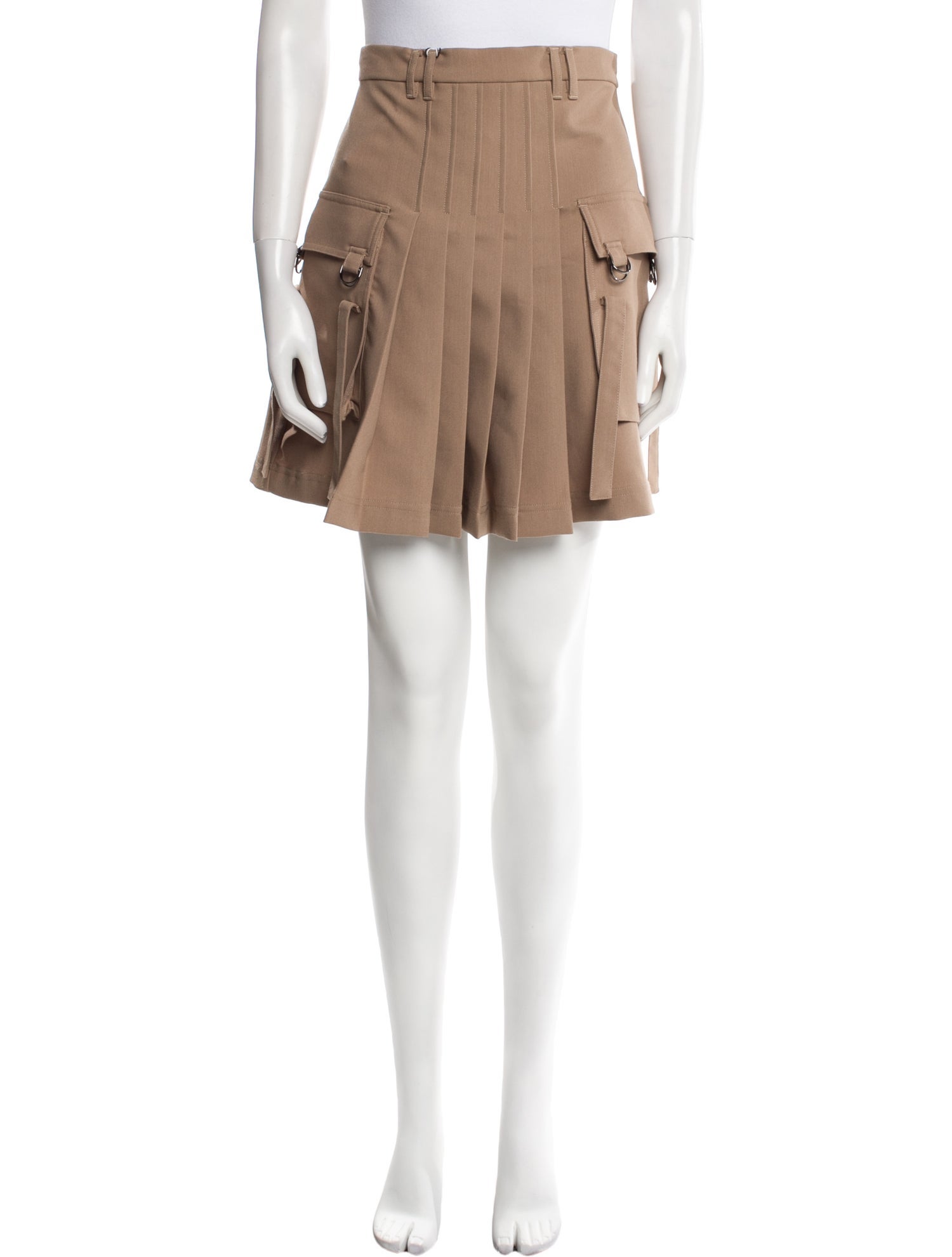Rokh Pleated Accents Mini Skirt w/ Tags