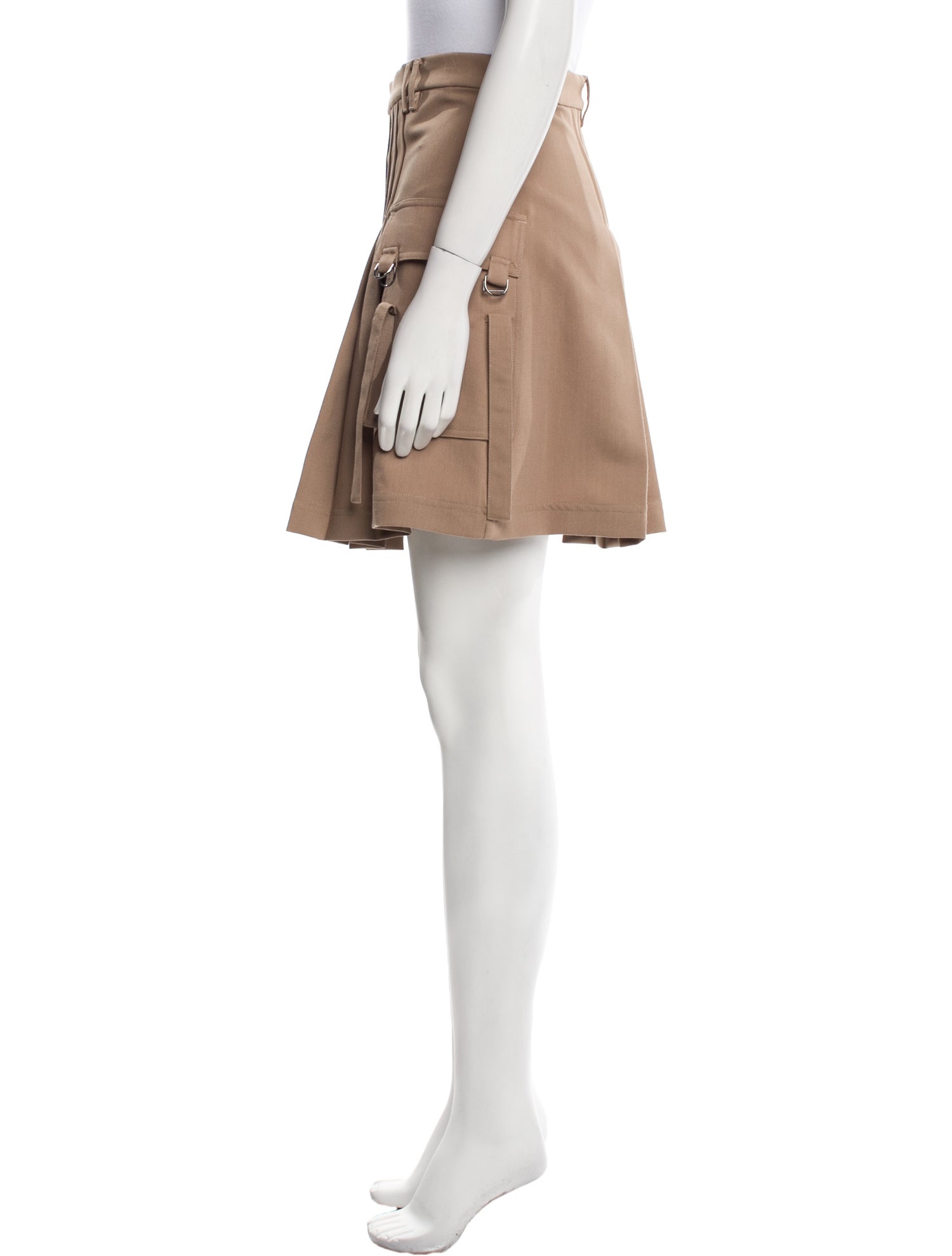 Rokh Pleated Accents Mini Skirt w/ Tags