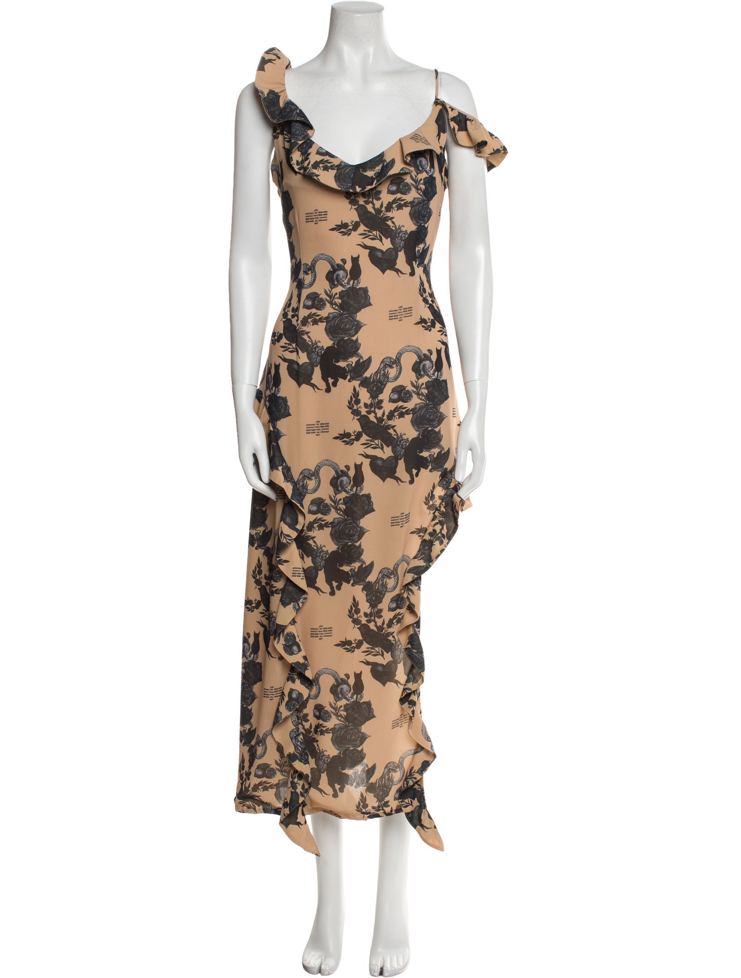 Rokh Floral Print Long Dress