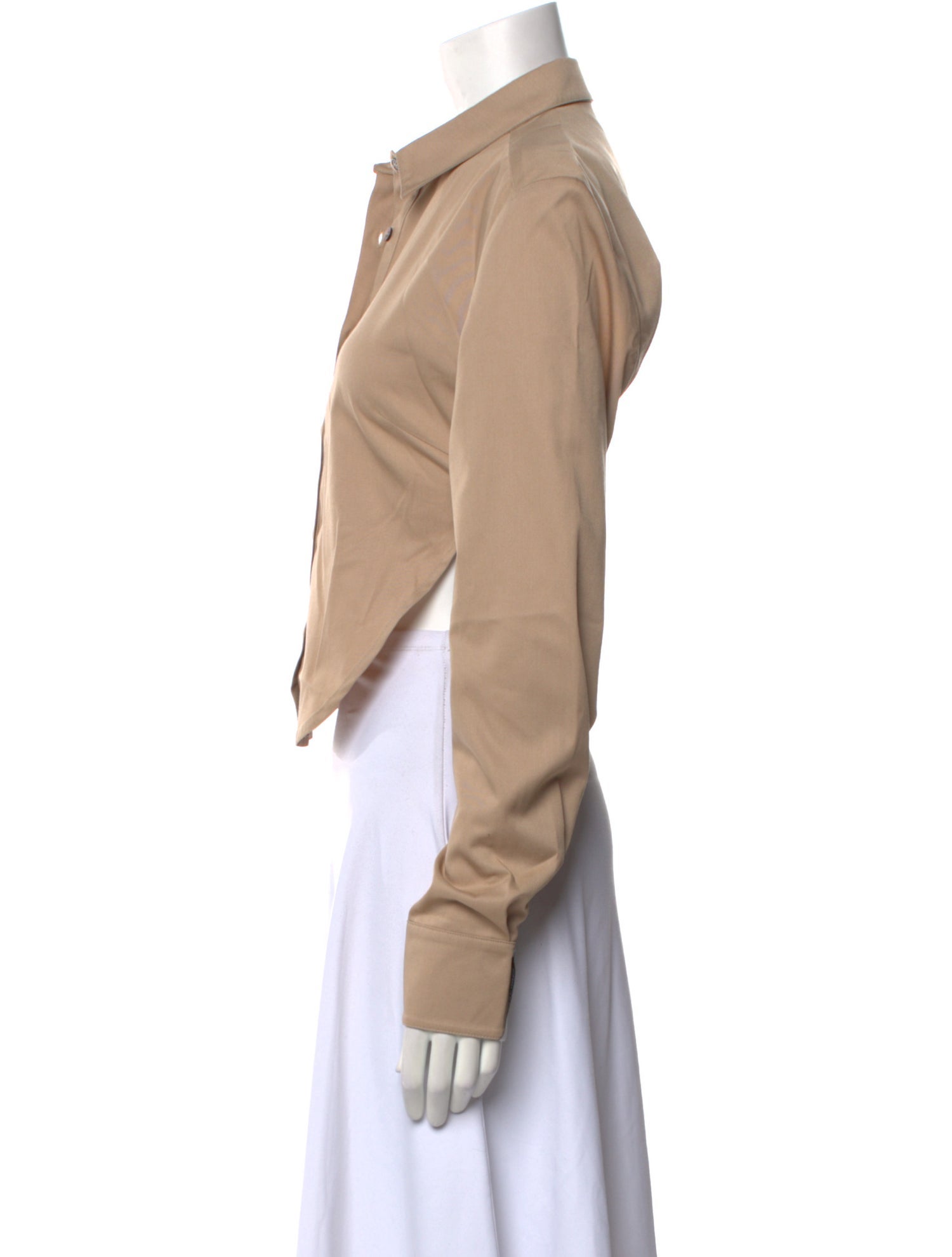 Rokh Long Sleeve Button-Up Top