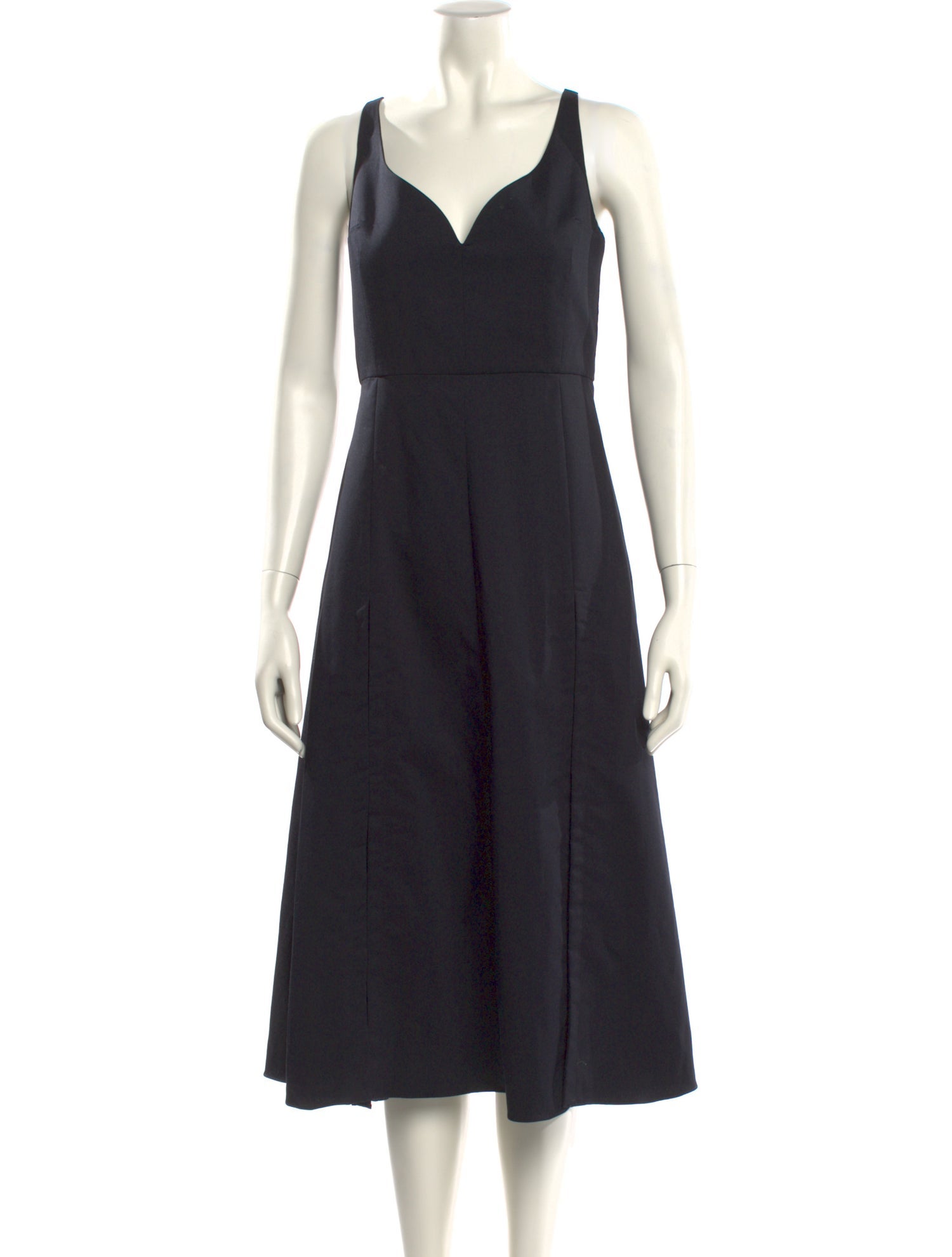 Rokh V-Neck Midi Length Dress