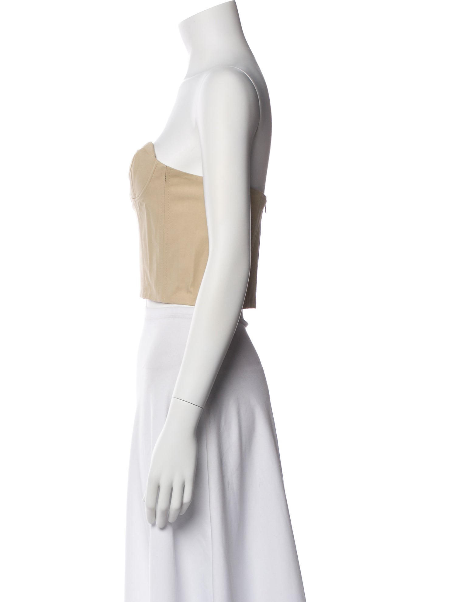 Rokh Strapless Crop Top