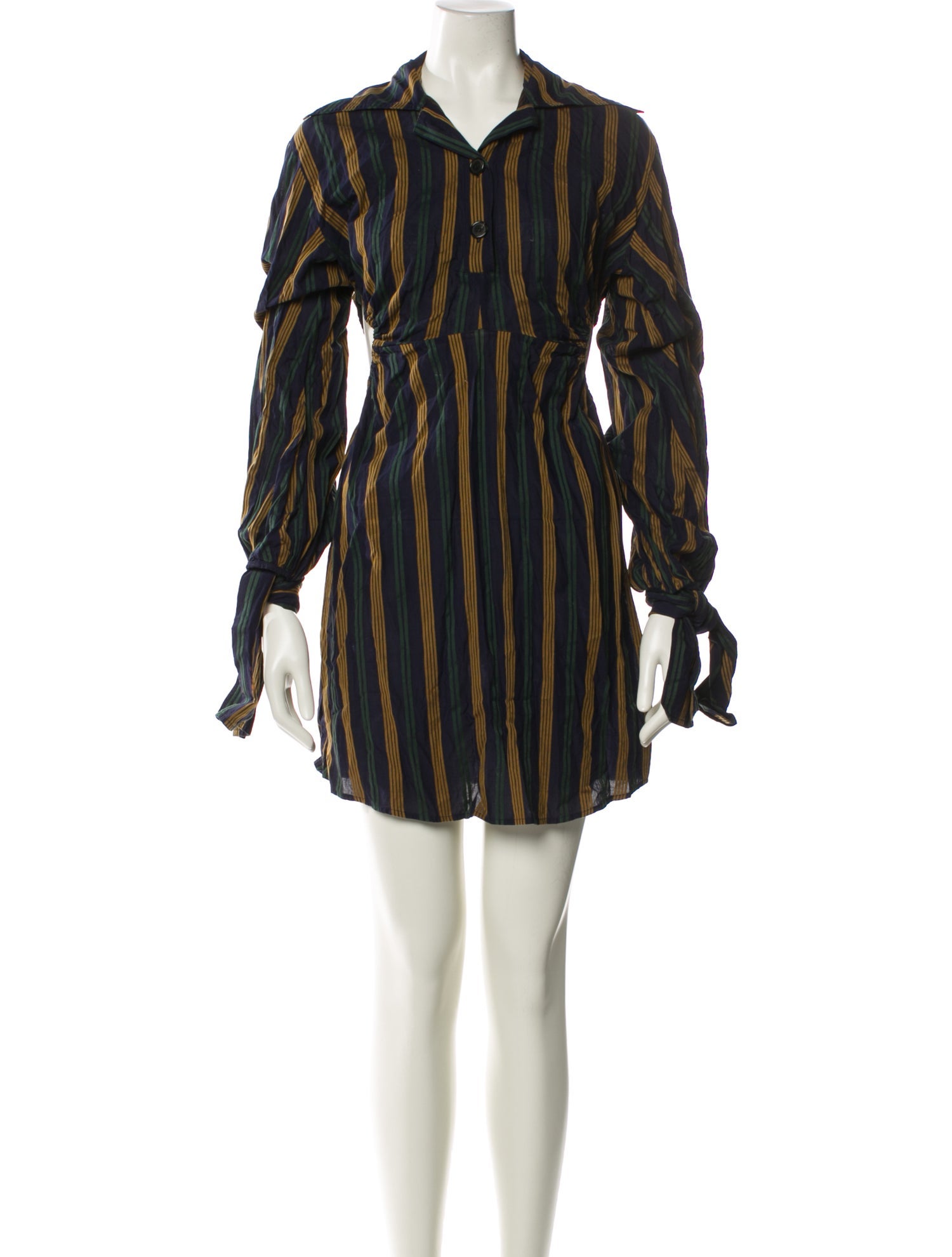 Rokh Striped Mini Dress