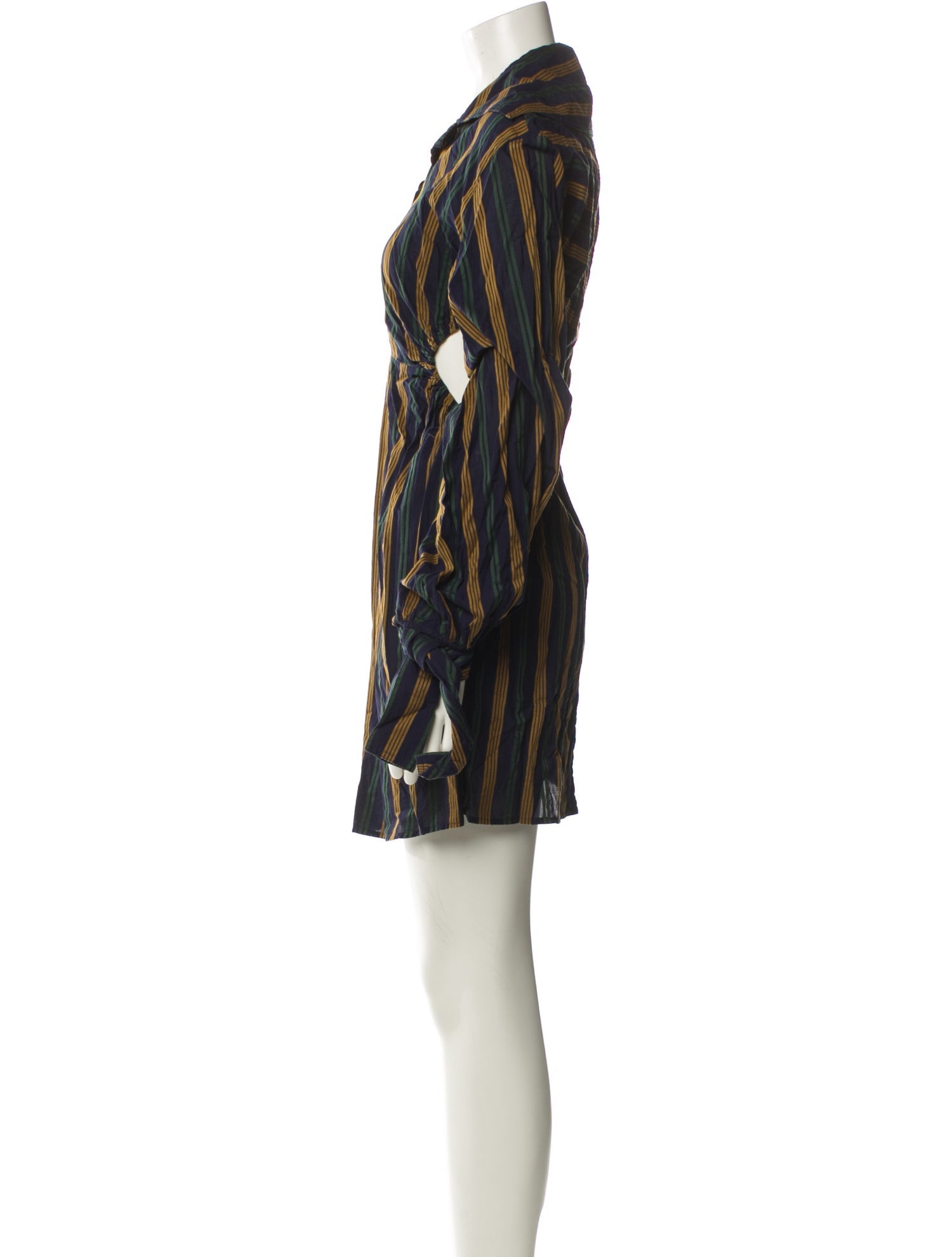 Rokh Striped Mini Dress
