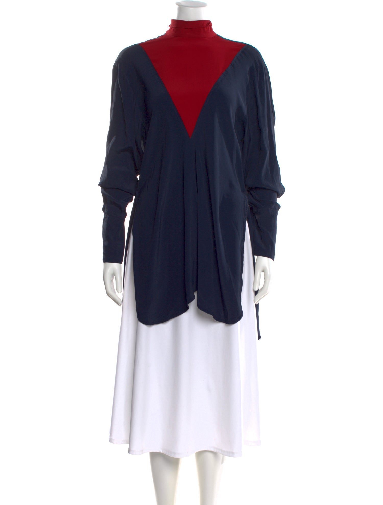 Rokh Bateau Neckline Long Sleeve Tunic