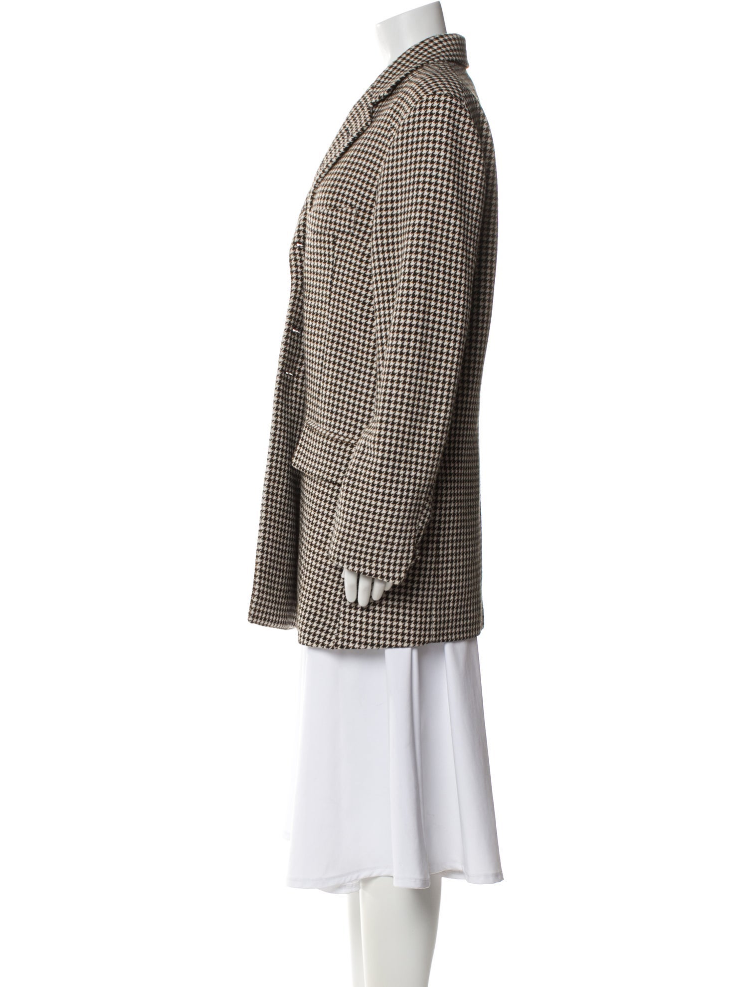 Rokh Houndstooth Print Blazer