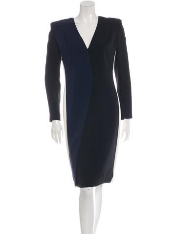Roland Mouret Colorblock Midi Dress