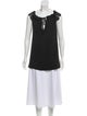 Roland Mouret Sleeveless Split Neck Top