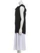Roland Mouret Sleeveless Split Neck Top