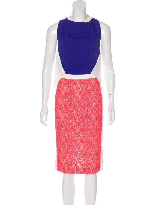 Roland Mouret Sleeveless Midi Dress White