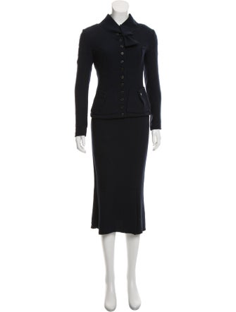 Roland Mouret Wool Midi Skirt Suit