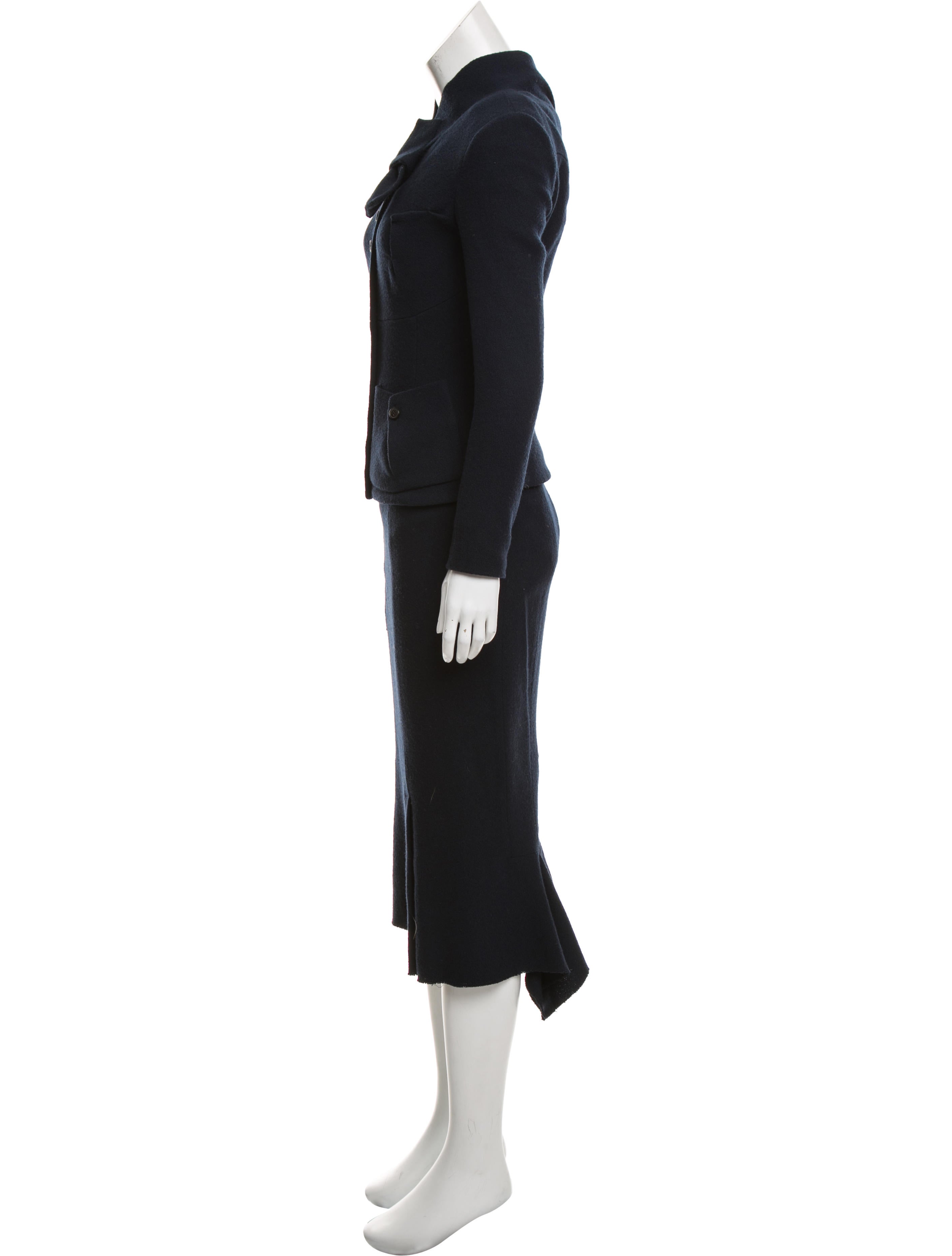 Roland Mouret Wool Midi Skirt Suit