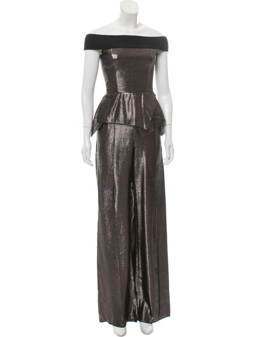 Roland Mouret Metallic Sleeveless Jumpsuit w/ Tags