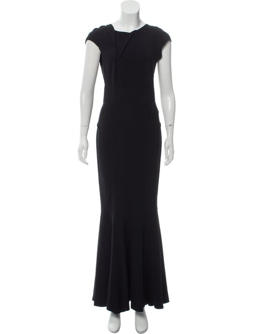 Roland Mouret Cap Sleeve Evening Dress Black