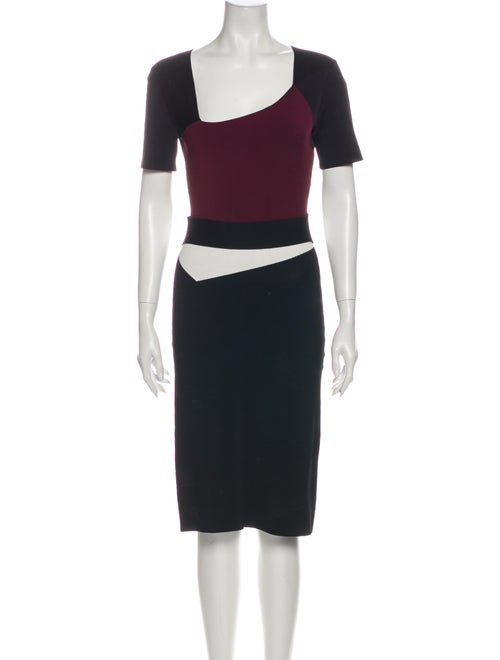 Roland Mouret Angora Knee-Length Dress Black