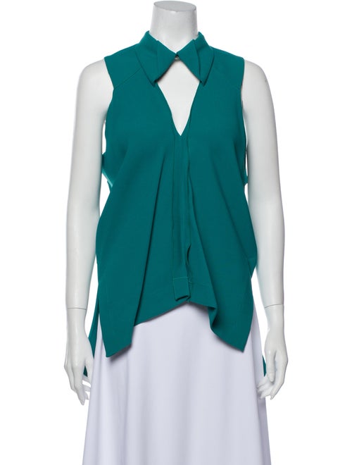 Roland Mouret Sleeveless Blouse w/ Tags Green