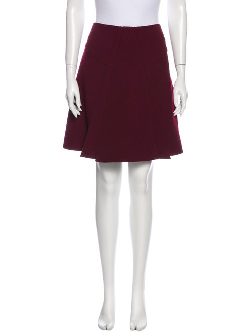 Roland Mouret Pleated Accents Knee-Length Skirt Re