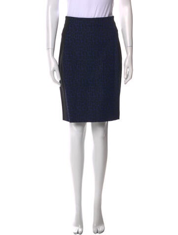 Roland Mouret Skirts Animal Print Knee-Length Skirt Us0, UK4 | XS