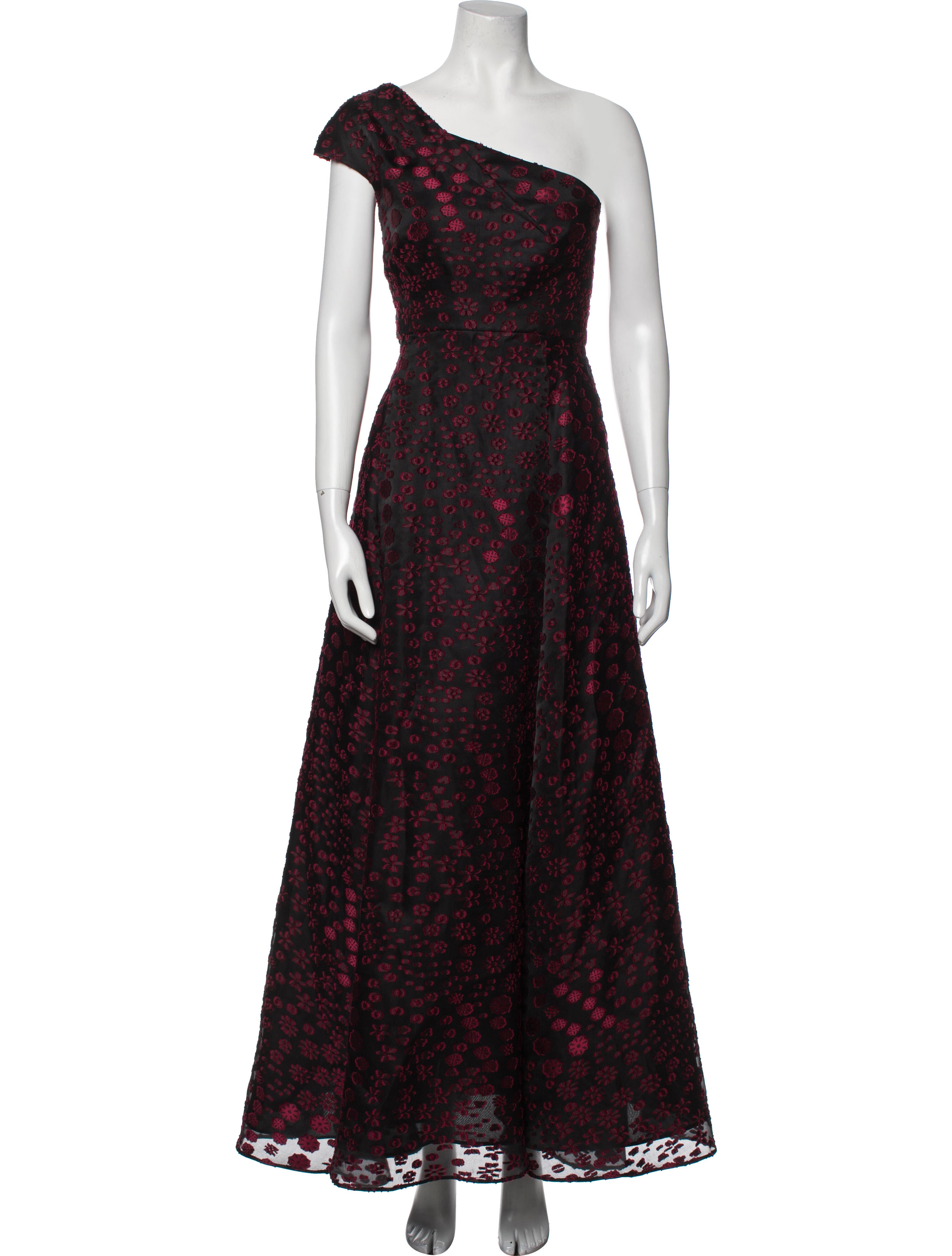 Roland Mouret Floral Print Long Dress