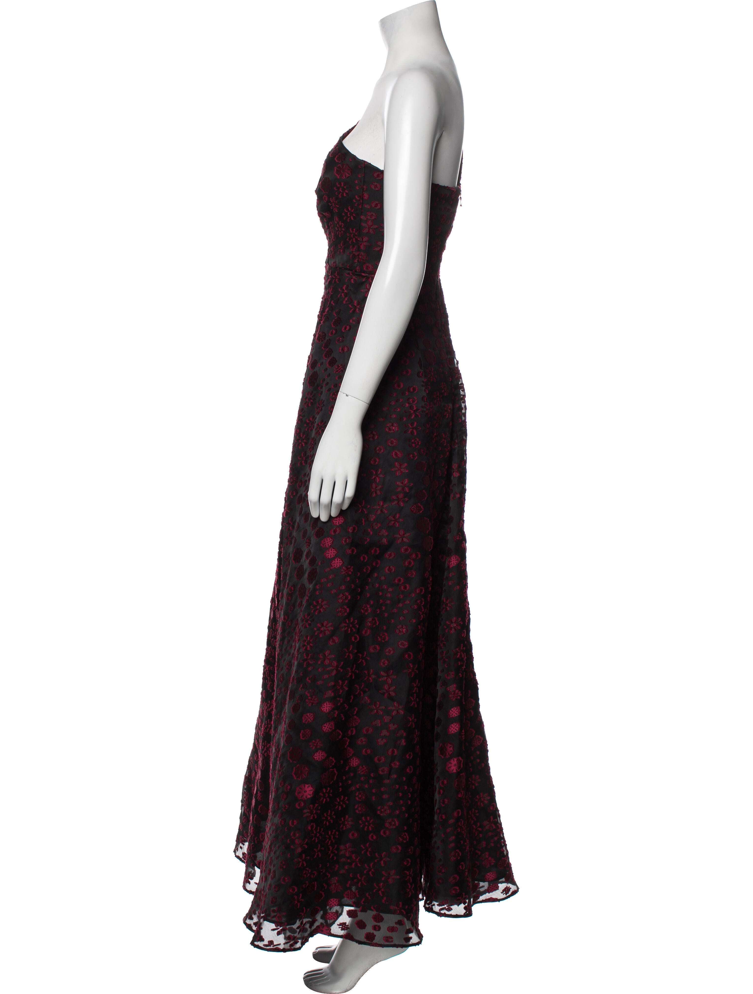 Roland Mouret Floral Print Long Dress