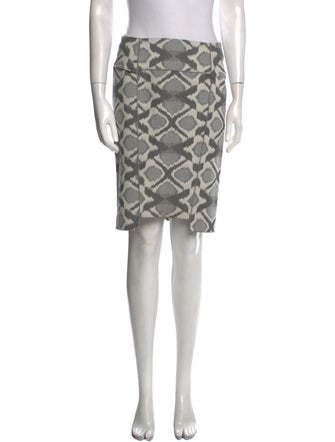 Roland Mouret Animal Print Knee-Length Skirt
