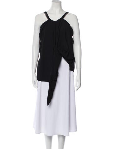 Roland Mouret Tops Halterneck Sleeveless Top Us6, Uk10 | M