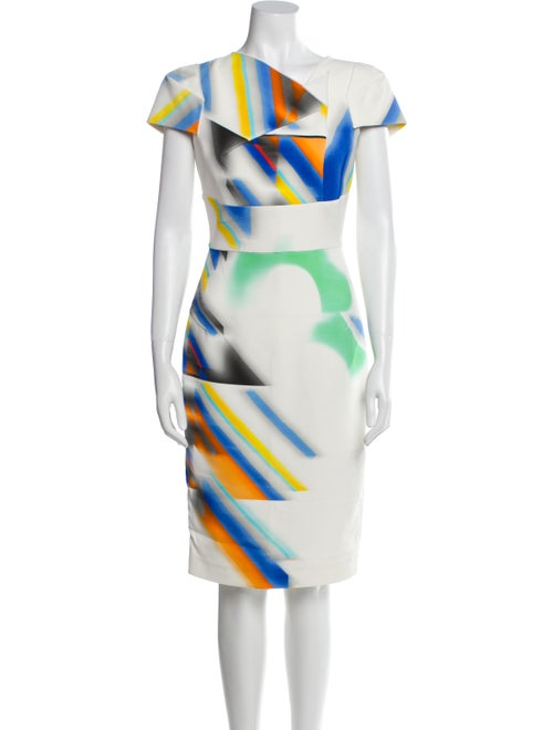 Roland Mouret Printed Midi Length Dress