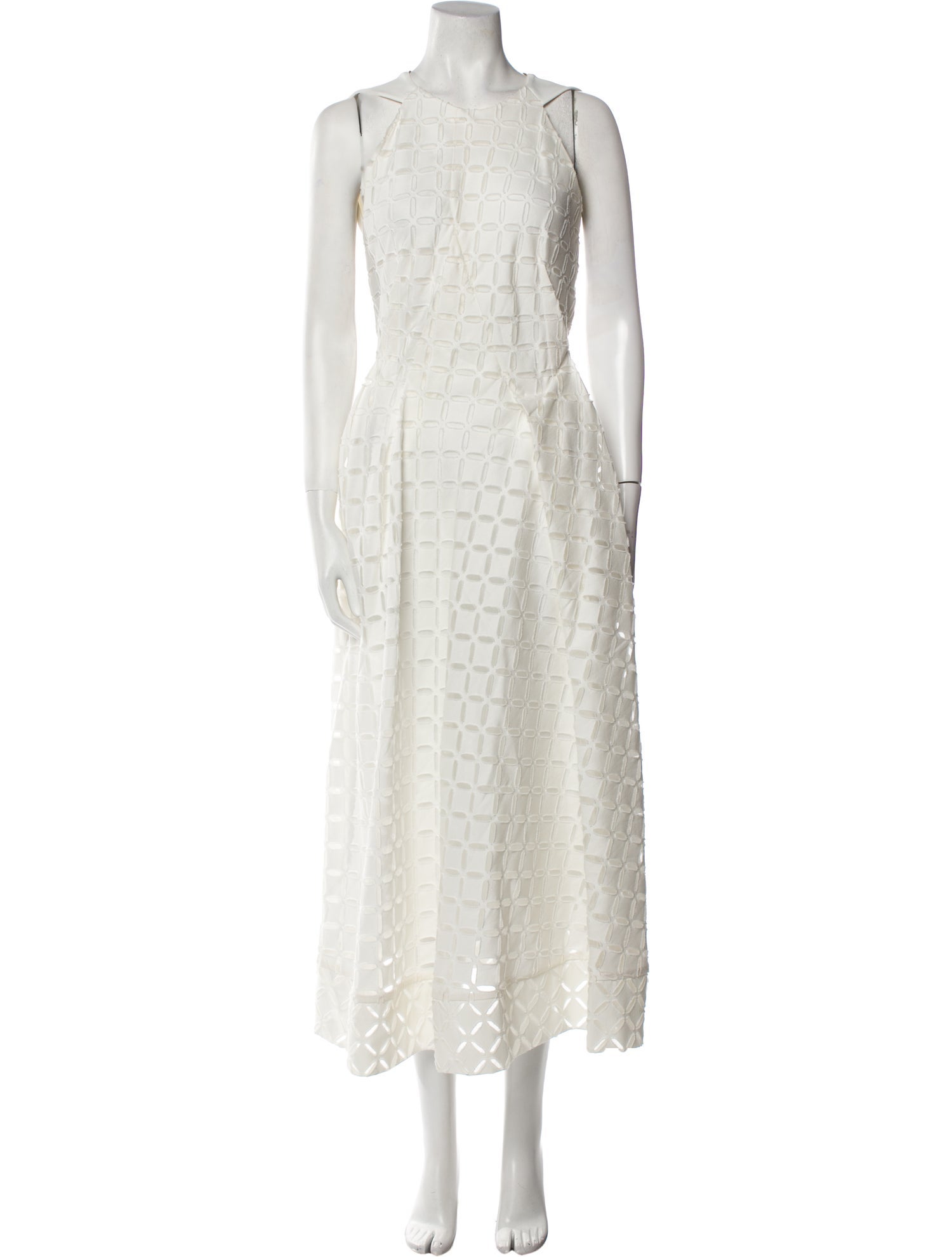 Roland Mouret Crew Neck Long Dress