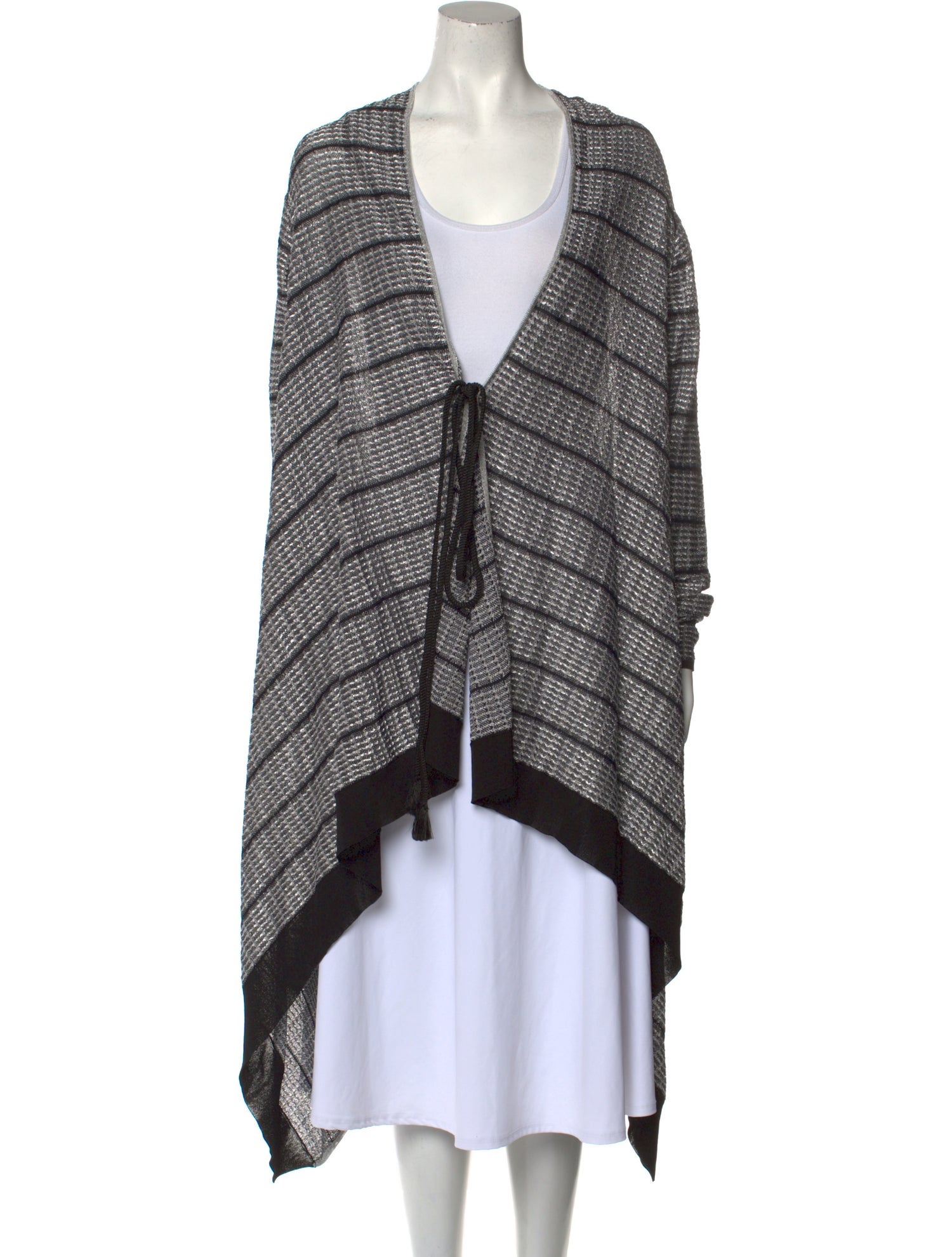 Roland Mouret Striped Plunge Neckline Sweater w/ Tags