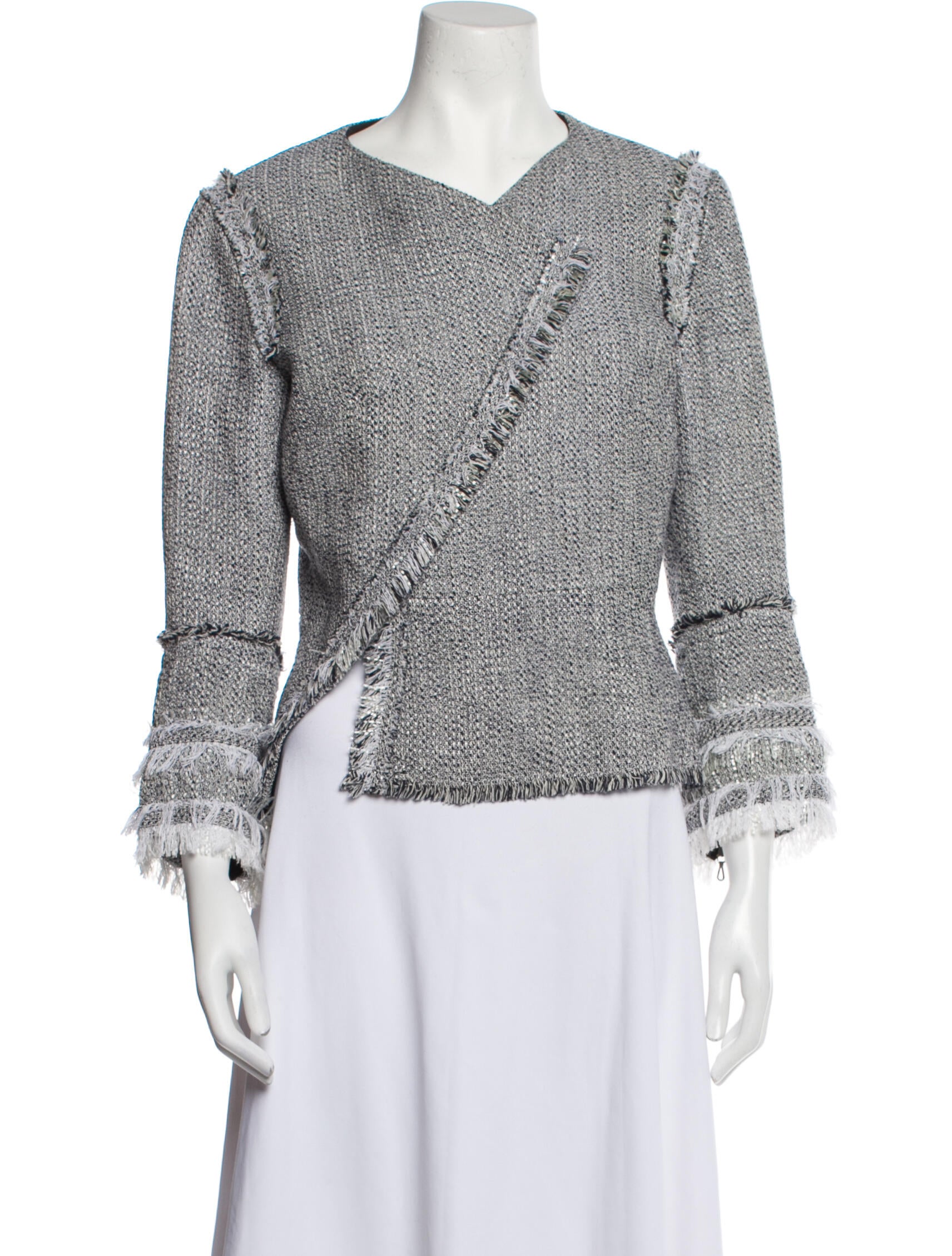 Roland Mouret Tweed Pattern Blazer