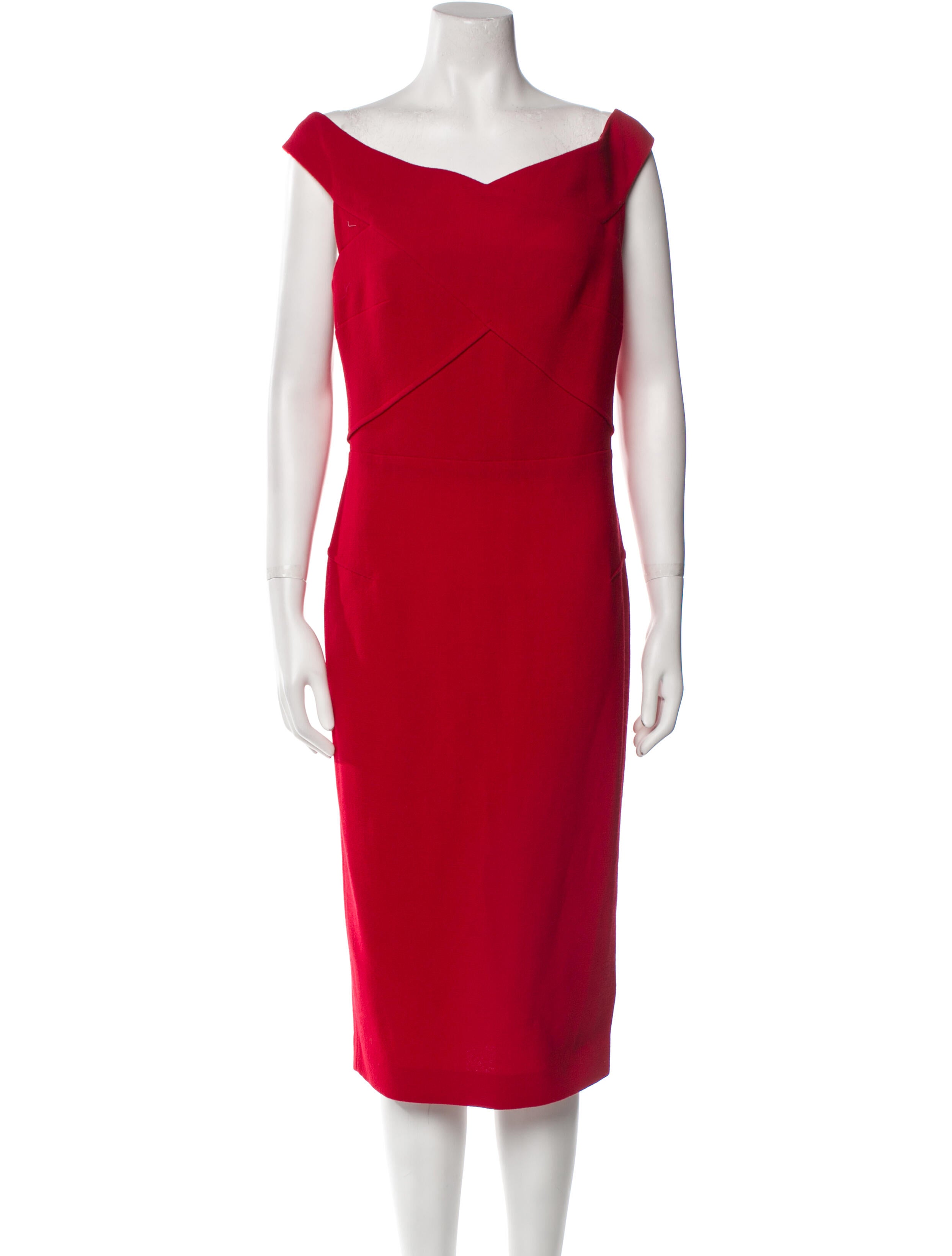 Roland Mouret Wool Midi Length Dress