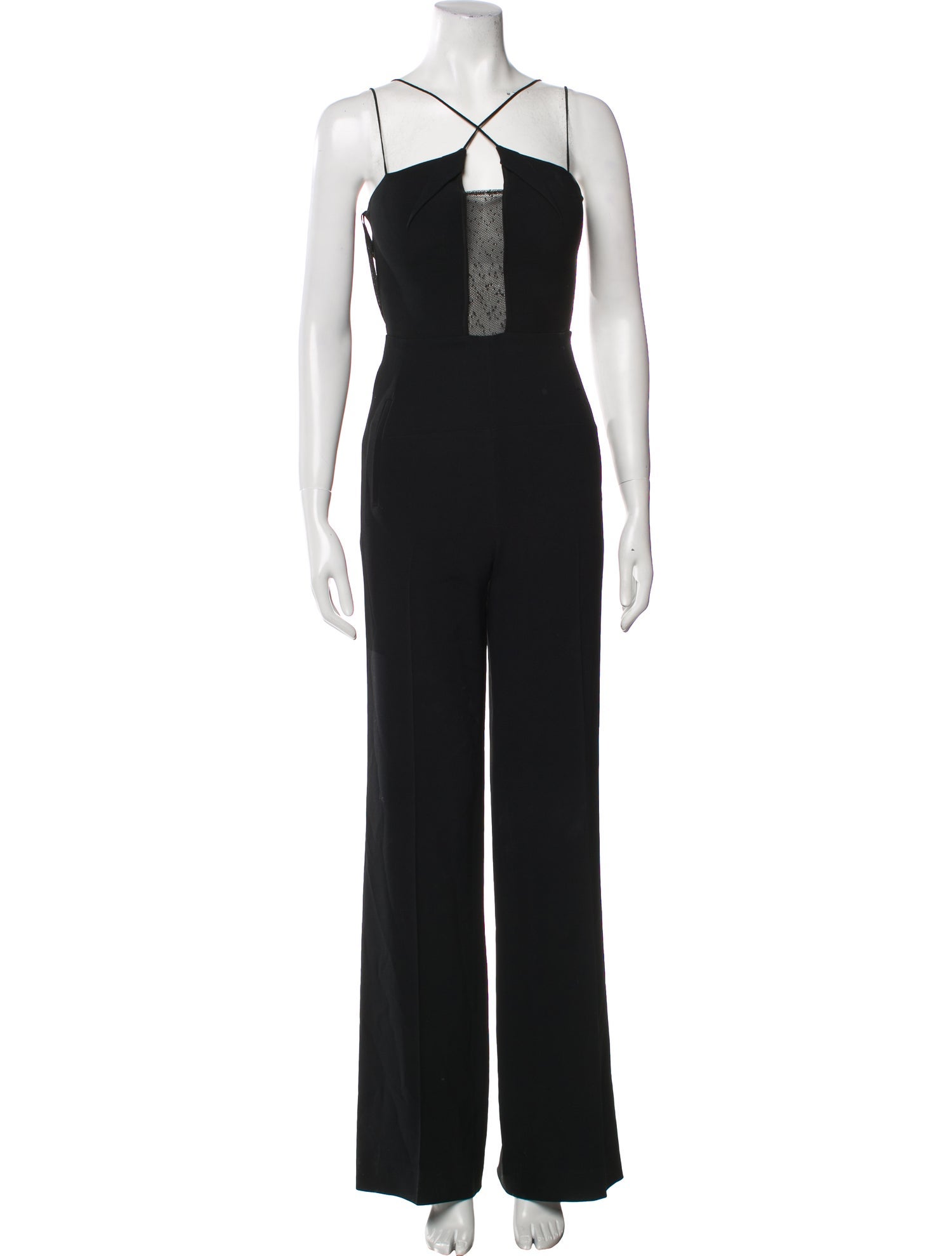 Roland Mouret Silk V-Neck Jumpsuit