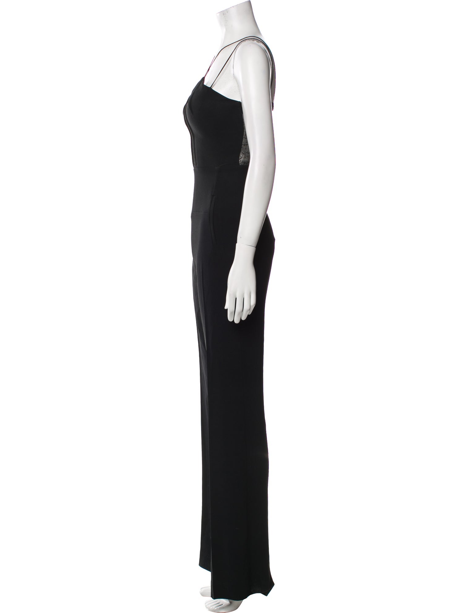 Roland Mouret Silk V-Neck Jumpsuit