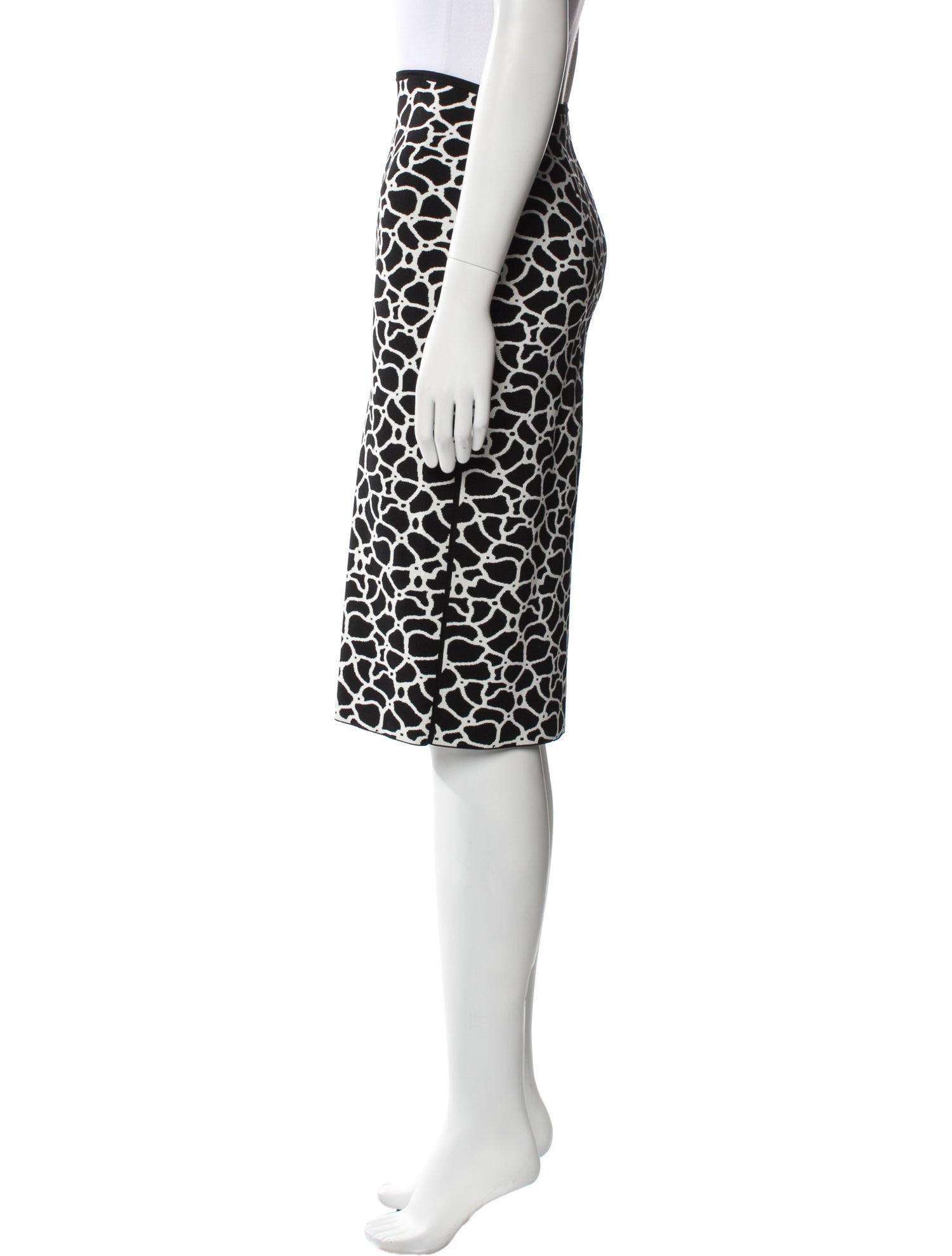Roland Mouret Printed Knee-Length Skirt