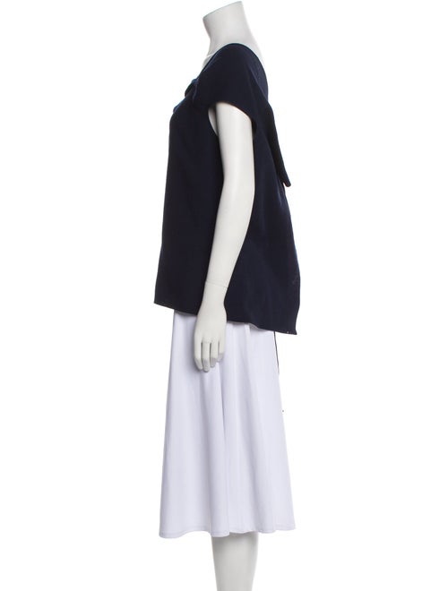 Roland Mouret Wool One-Shoulder Tunic
