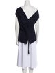 Roland Mouret Wool One-Shoulder Tunic