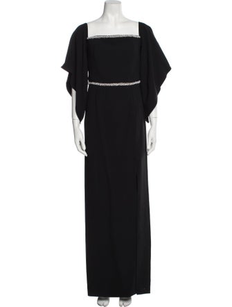 Roland Mouret Square Neckline Long Dress