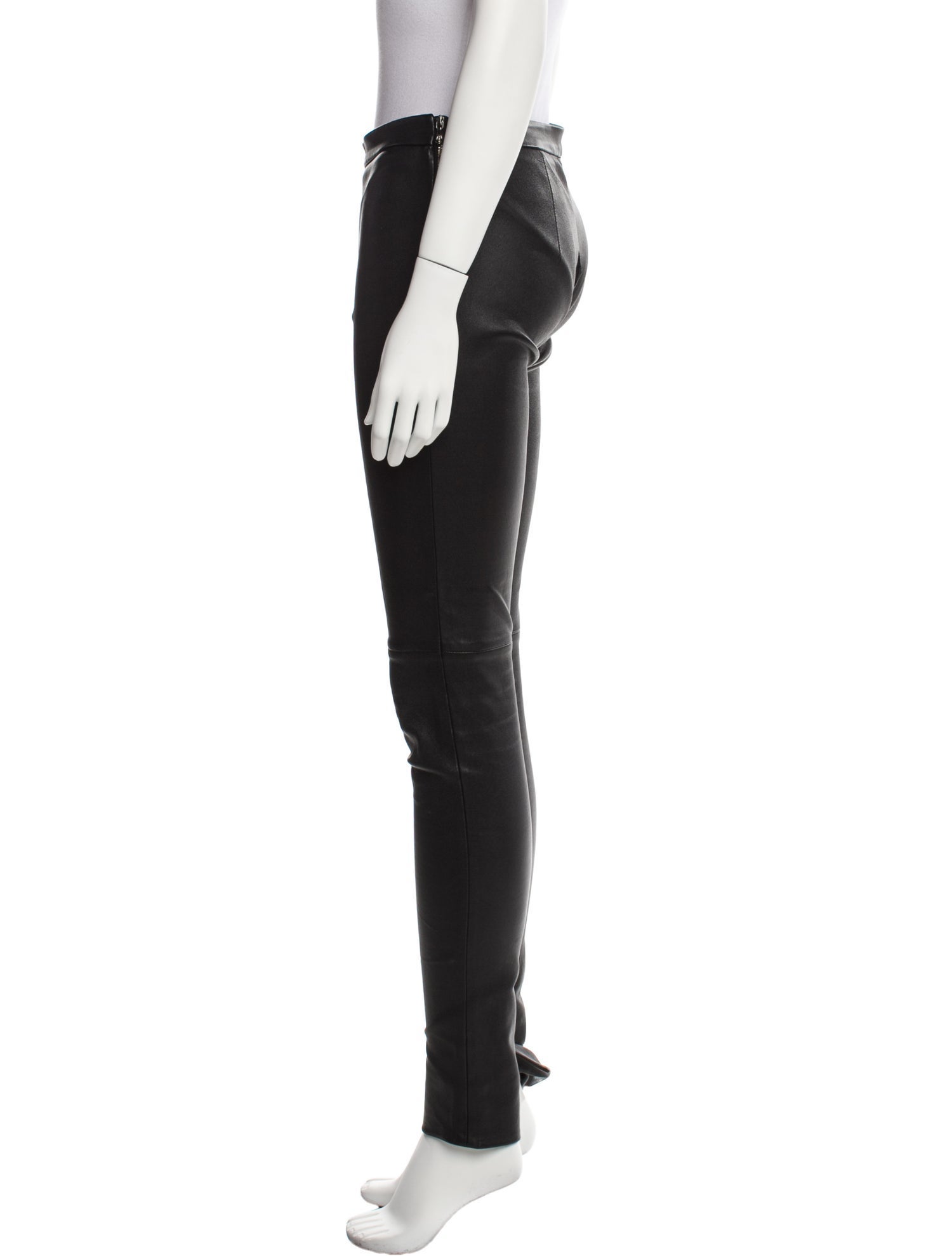 Roland Mouret Lamb Leather Skinny Leg Pants
