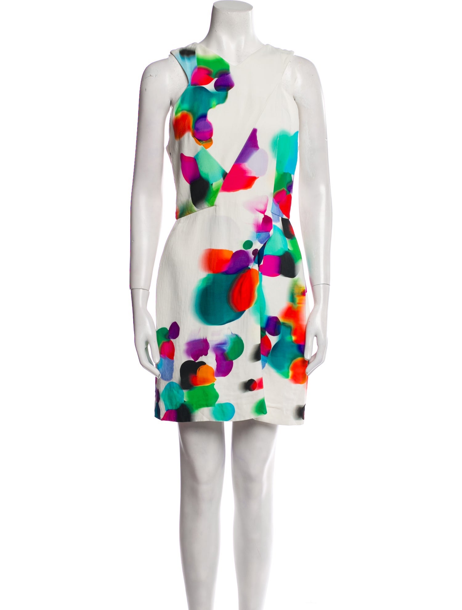 Roland Mouret Printed Mini Dress