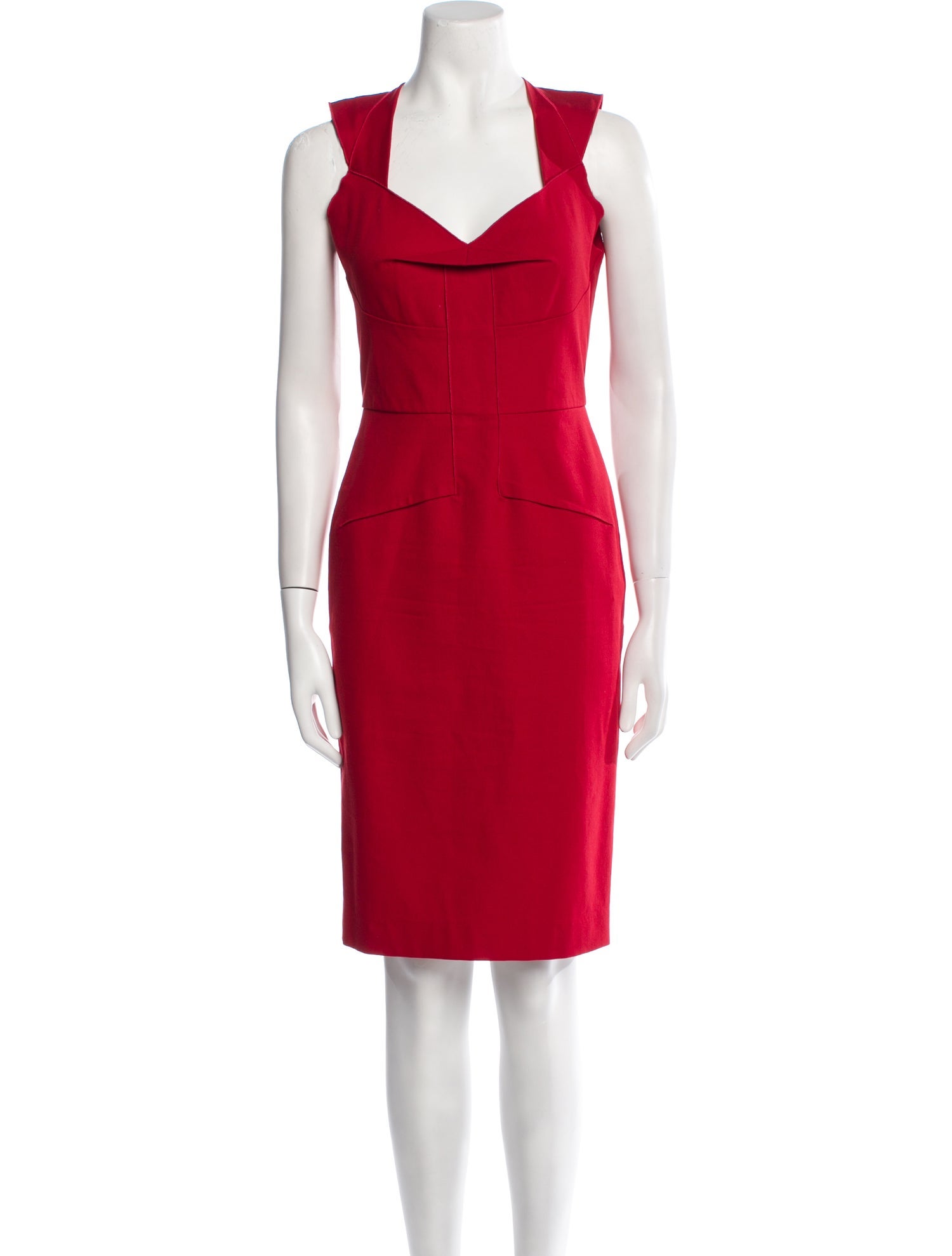 Roland Mouret Square Neckline Knee-Length Dress