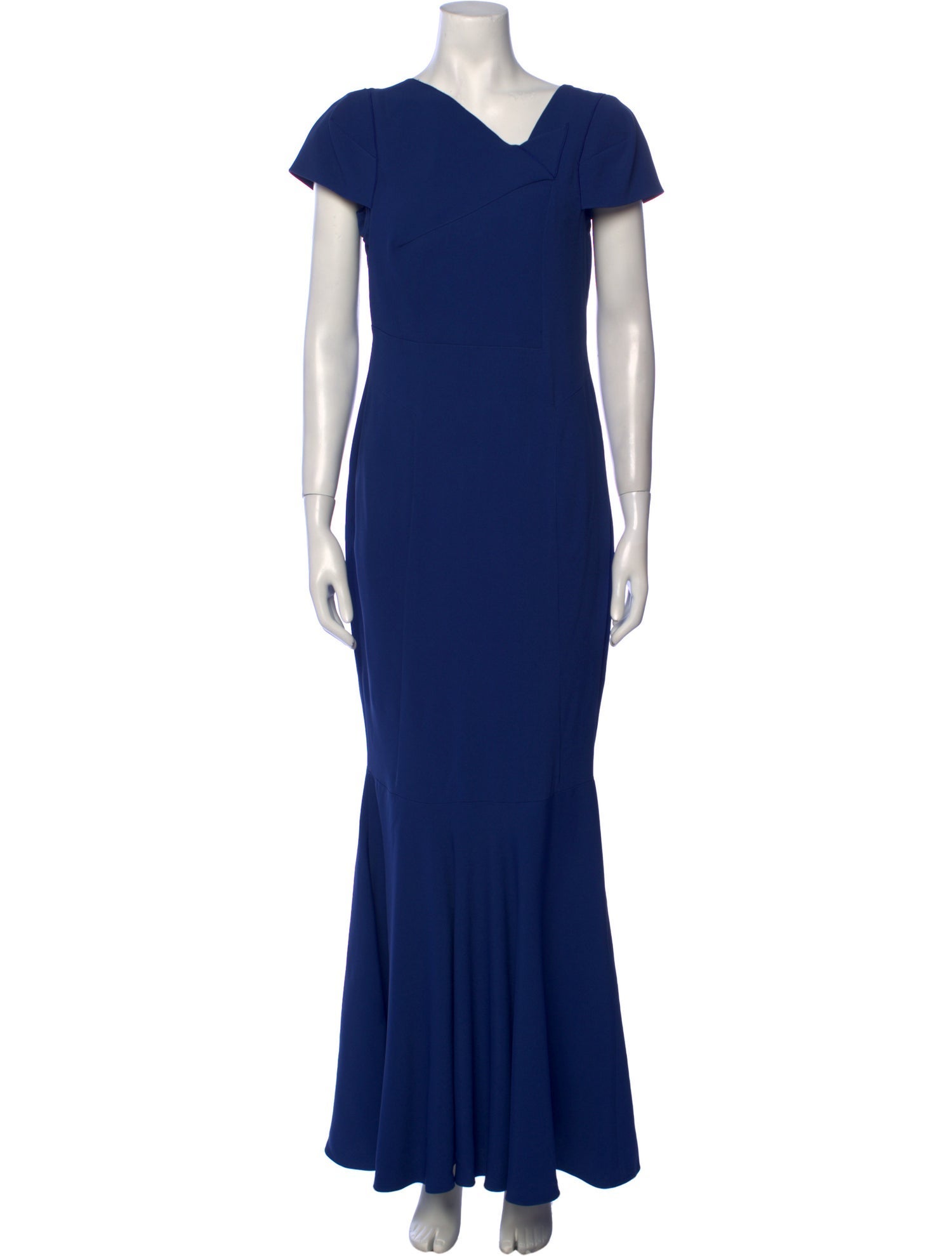 Roland Mouret V-Neck Long Dress